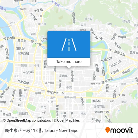民生東路三段113巷地圖