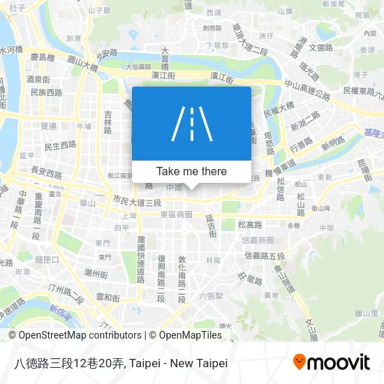 八德路三段12巷20弄地圖
