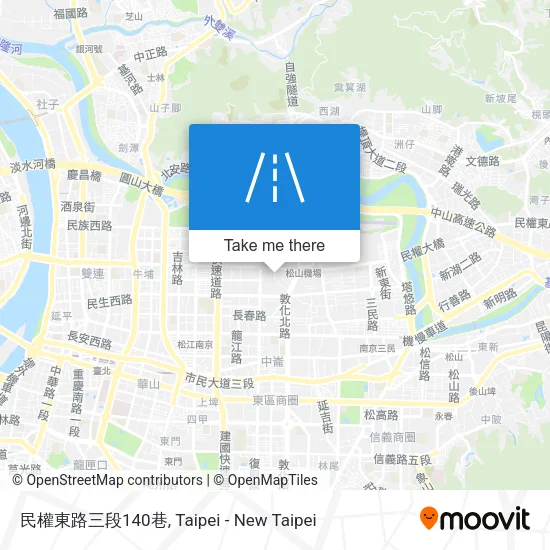 民權東路三段140巷地圖
