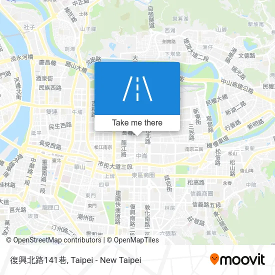 復興北路141巷地圖