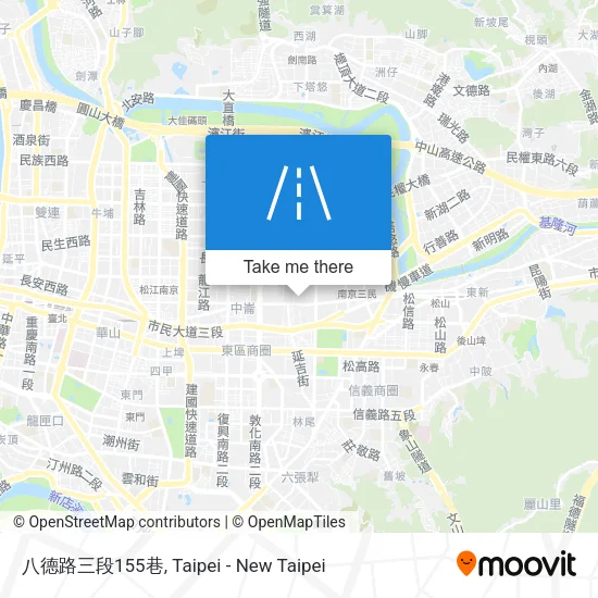 八德路三段155巷地圖