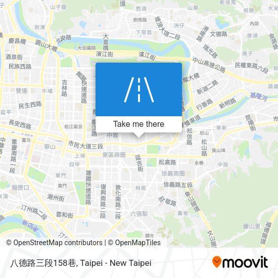 八德路三段158巷地圖