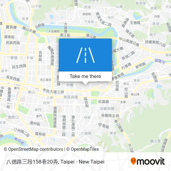 八德路三段158巷20弄地圖