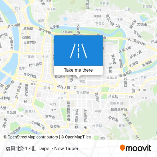 復興北路17巷地圖