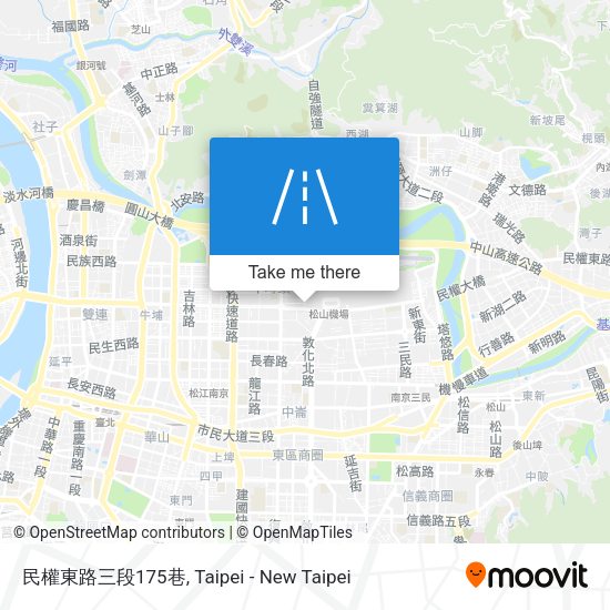 民權東路三段175巷地圖