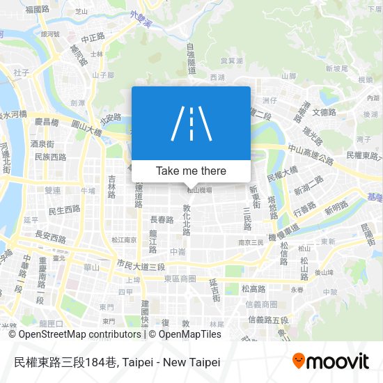 民權東路三段184巷 map