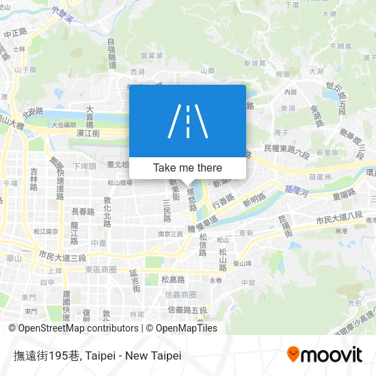 撫遠街195巷 map