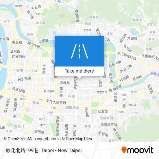 敦化北路199巷地圖