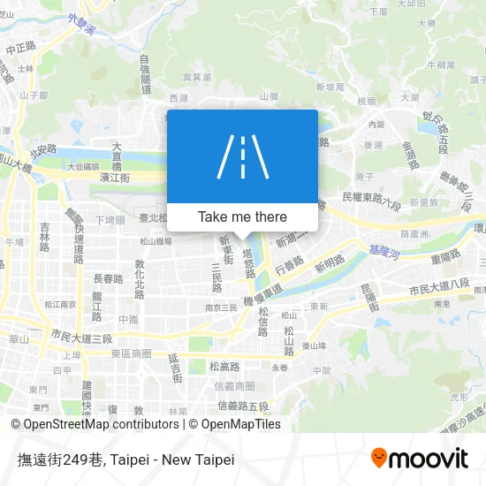 撫遠街249巷地圖