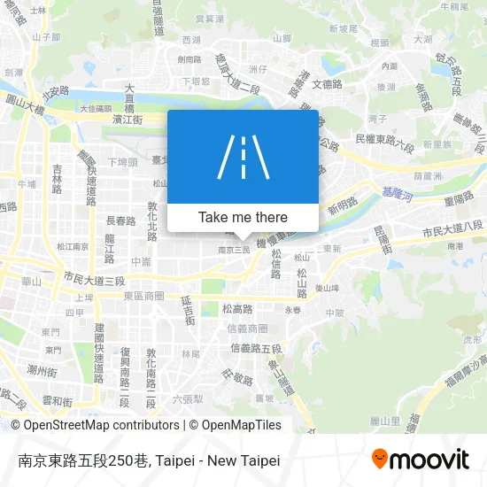 南京東路五段250巷地圖