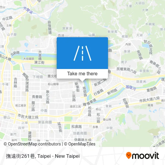 撫遠街261巷 map