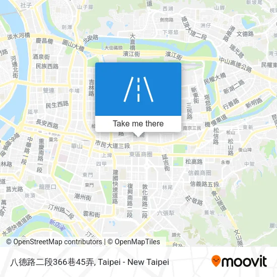 八德路二段366巷45弄地圖