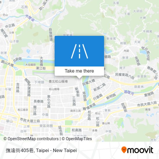 撫遠街405巷地圖