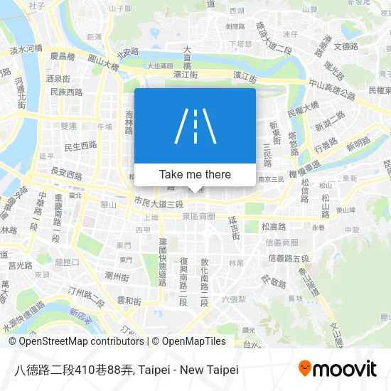 八德路二段410巷88弄地圖