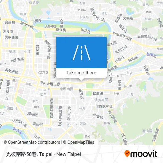 光復南路58巷地圖
