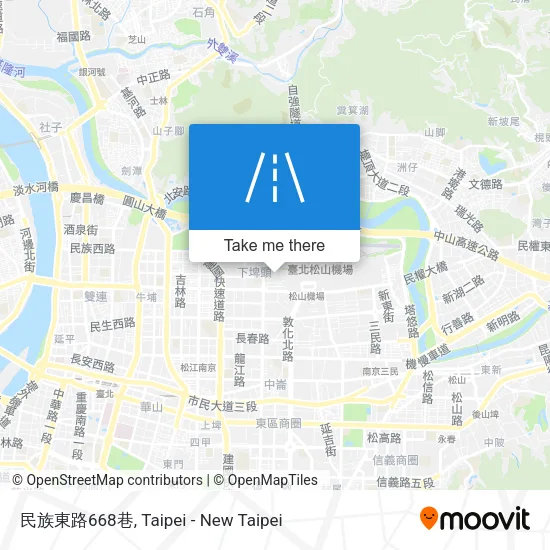 民族東路668巷地圖