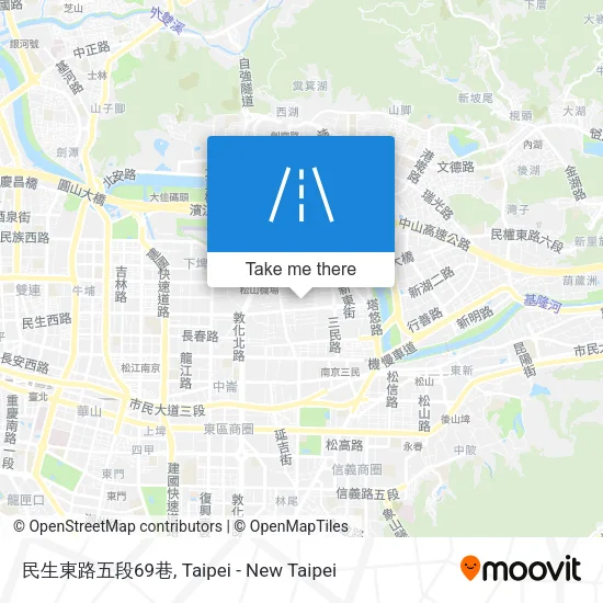 民生東路五段69巷地圖