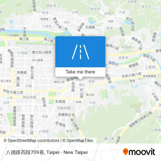 八德路四段709巷地圖