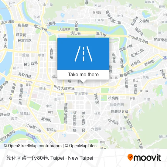 敦化南路一段80巷地圖