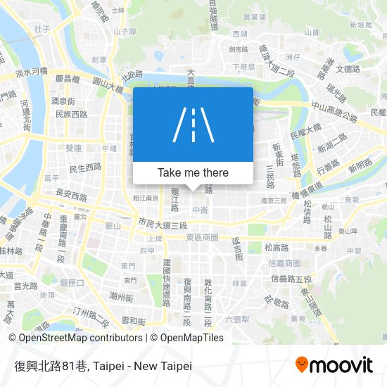 復興北路81巷地圖