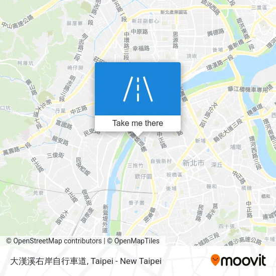 大漢溪右岸自行車道 map
