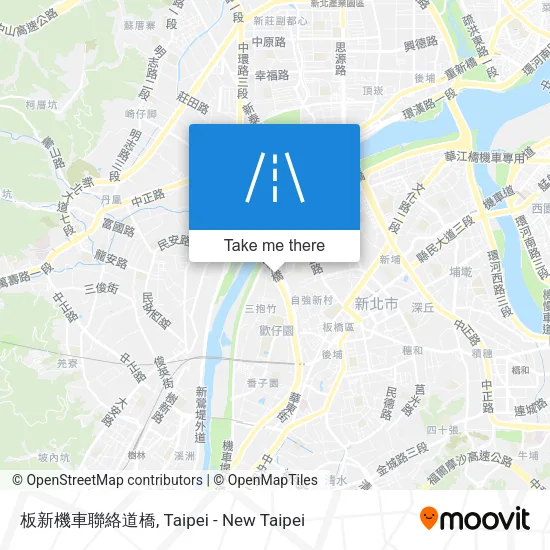 板新機車聯絡道橋 map