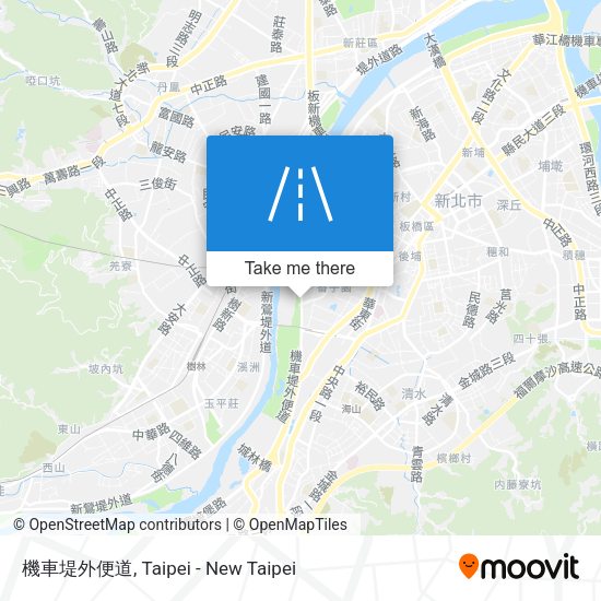 機車堤外便道 map