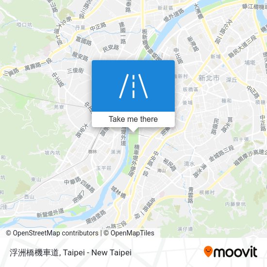 浮洲橋機車道地圖