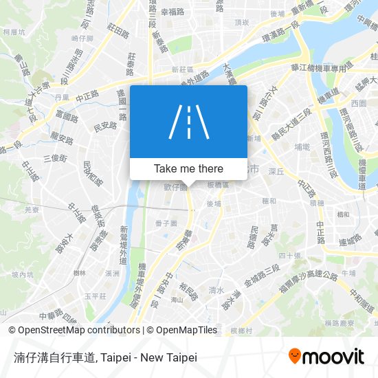 湳仔溝自行車道 map