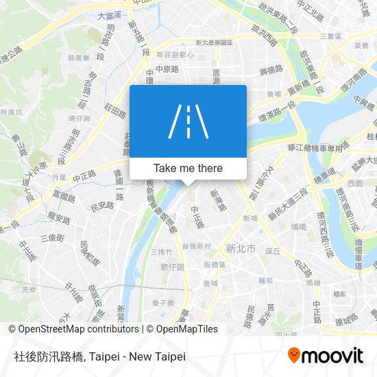 社後防汛路橋地圖