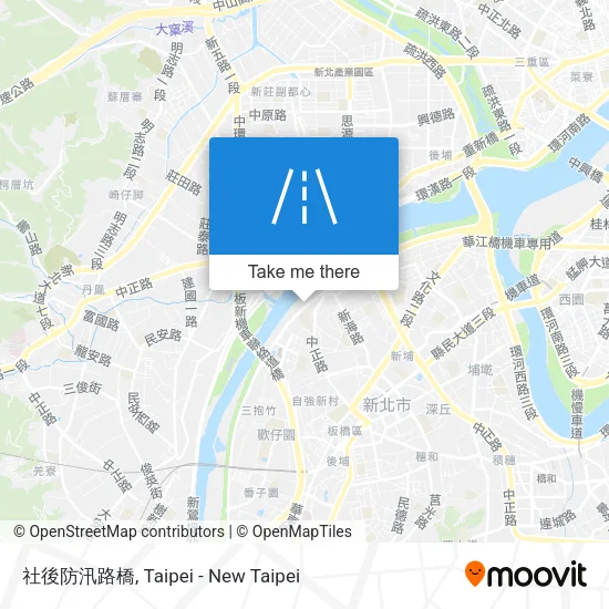 社後防汛路橋 map