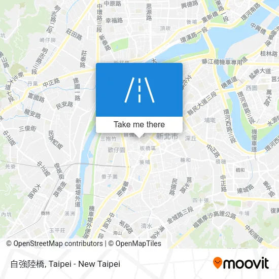 自強陸橋 map