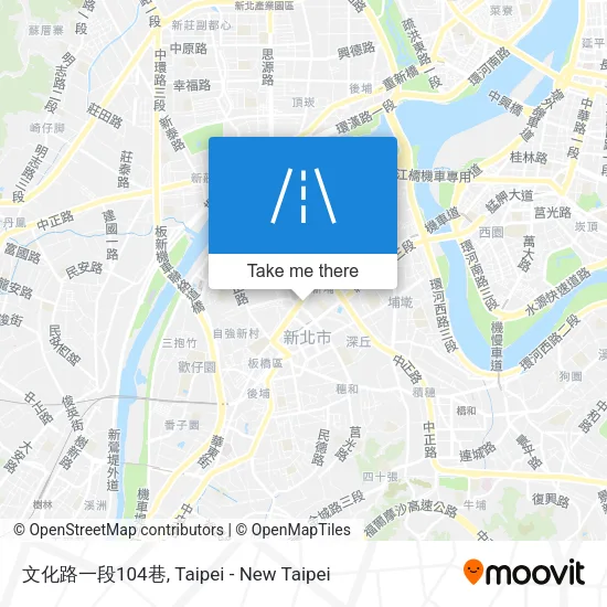 文化路一段104巷地圖
