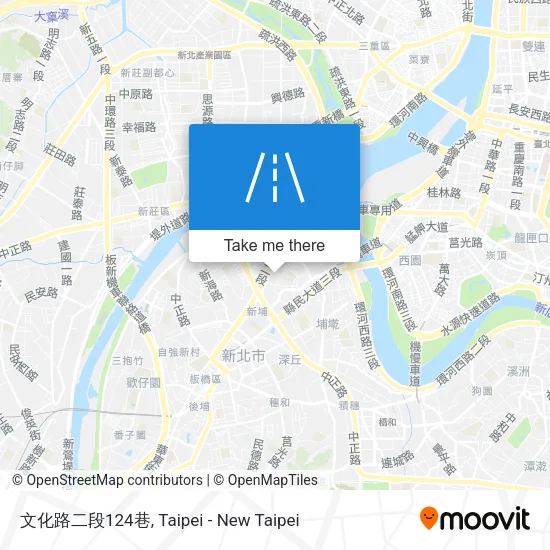 文化路二段124巷地圖