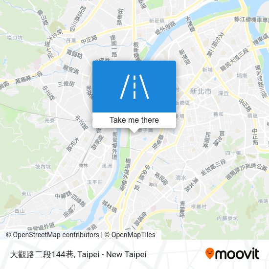 大觀路二段144巷地圖