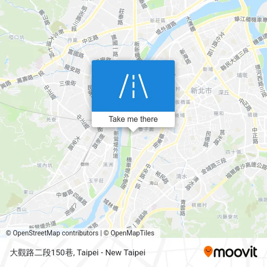 大觀路二段150巷地圖