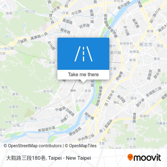 大觀路三段180巷地圖