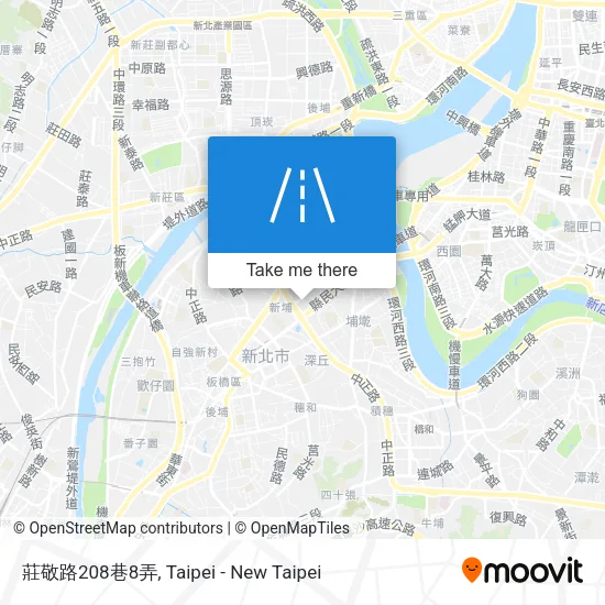 莊敬路208巷8弄地圖