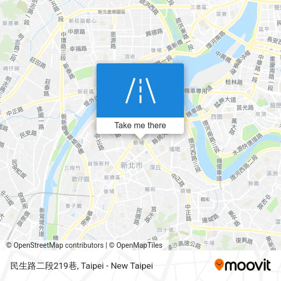 民生路二段219巷地圖