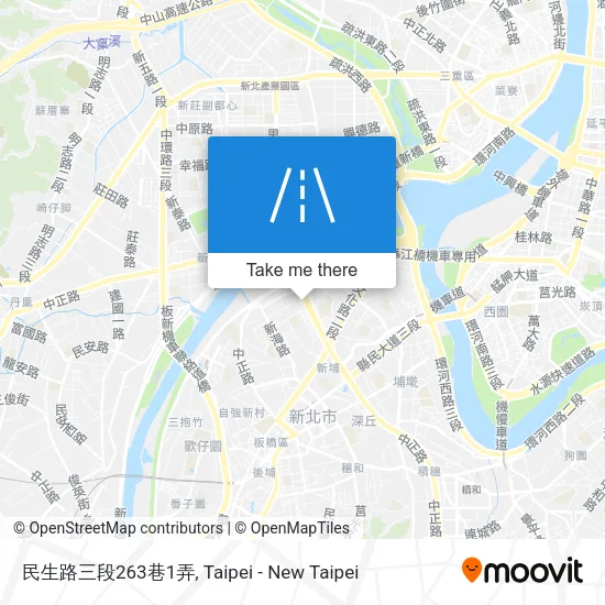 民生路三段263巷1弄地圖