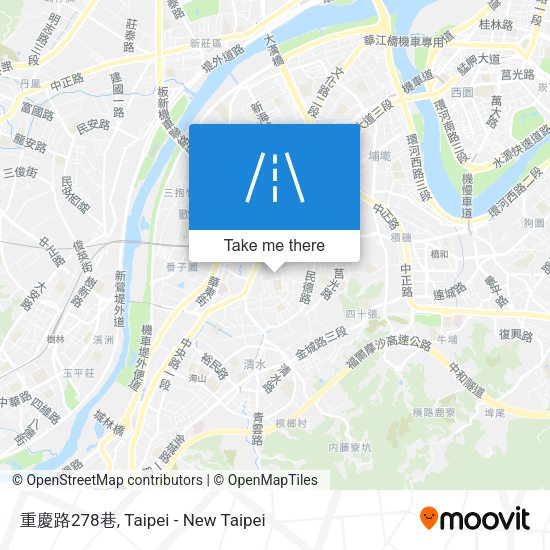重慶路278巷地圖
