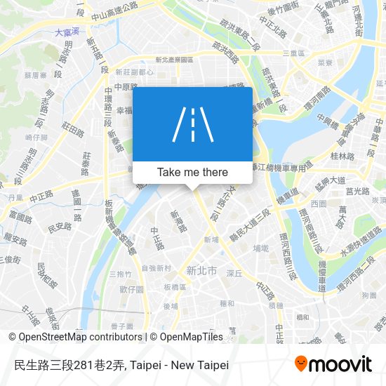 民生路三段281巷2弄地圖