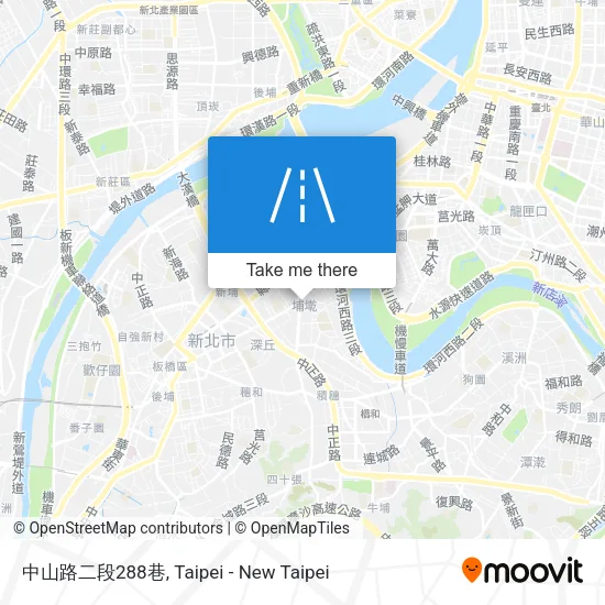 中山路二段288巷地圖