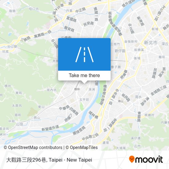 大觀路三段296巷地圖