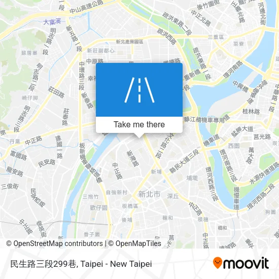 民生路三段299巷地圖