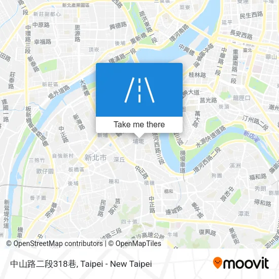 中山路二段318巷地圖