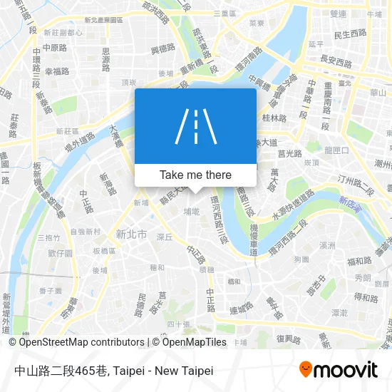 中山路二段465巷地圖