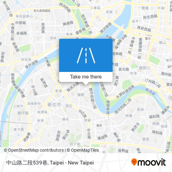 中山路二段539巷地圖