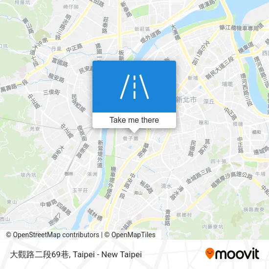 大觀路二段69巷 map