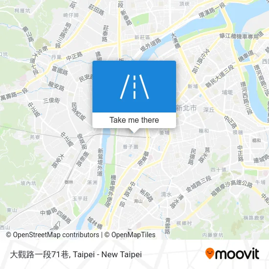 大觀路一段71巷地圖